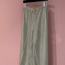 Load image into Gallery viewer, 70&#39;s - silver lame&#39; palazzo pants
